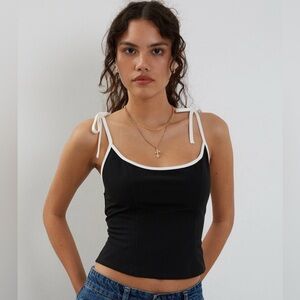 🌺NWT MOTEL BLACK KIONA CORSET TOP SIZE SMALL🌺